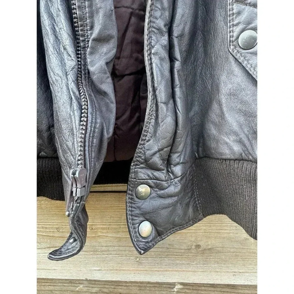 Vintage Members Only Bomber Jacket Europe Craft Men's 44 Brown‎ Made In Korea - Picture 6 of 16